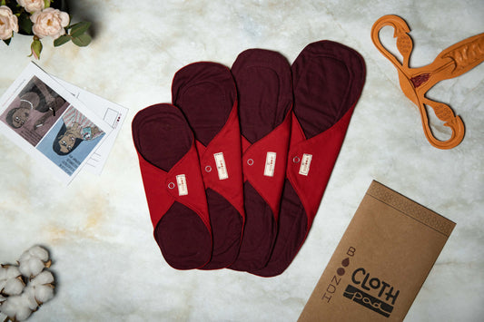 Boondh Cloth Pad Colour Kit (1S, 1M, 1L, 1XL)