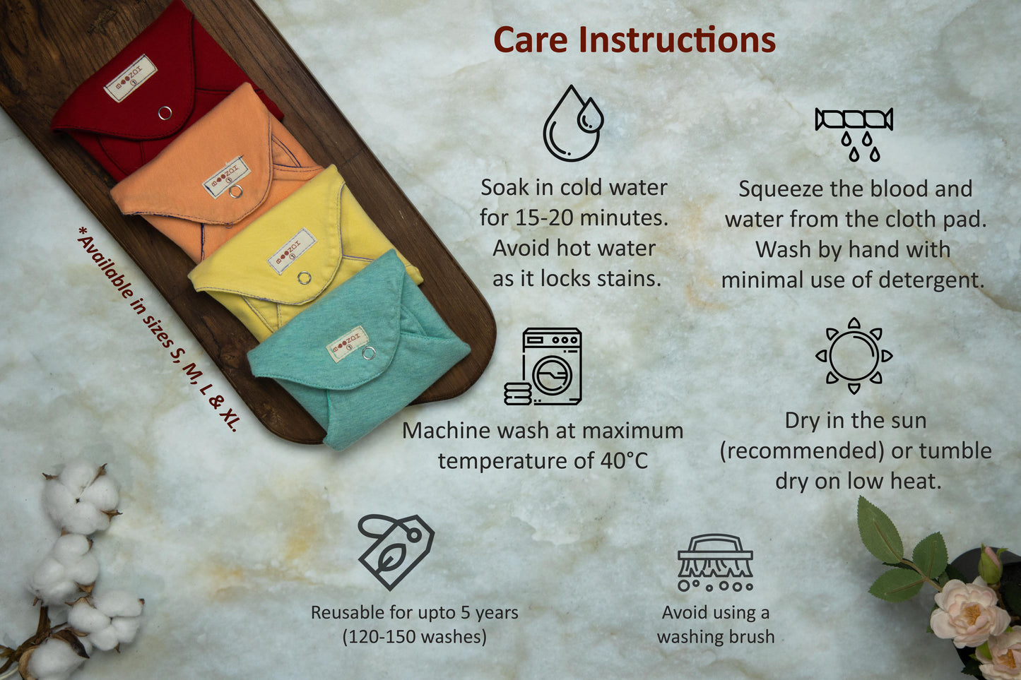 Boondh Cloth Pad - Large