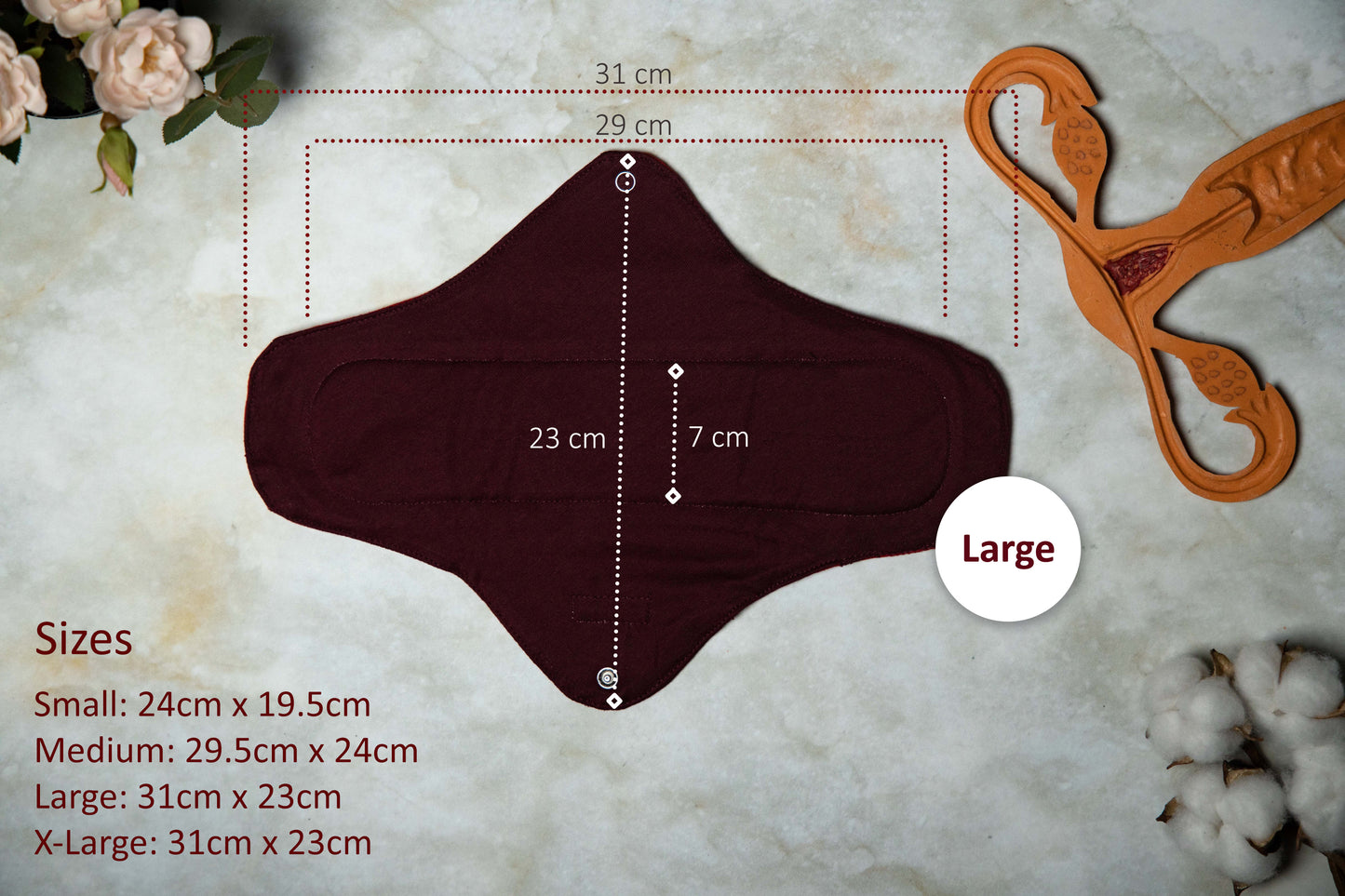 Boondh Cloth Pad - Large