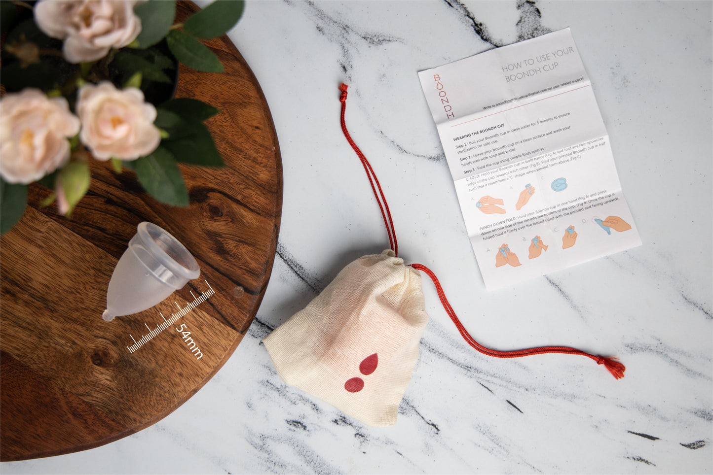 Boondh Pack of Cup and Cloth Pad