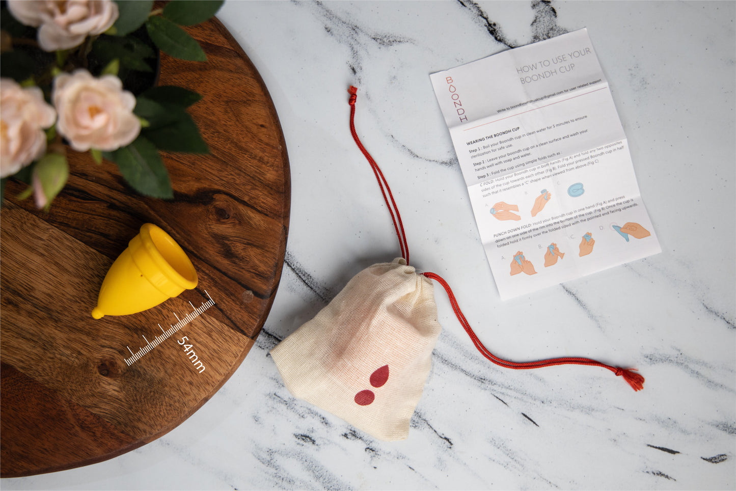 Boondh Pack of Cup and Cloth Pad